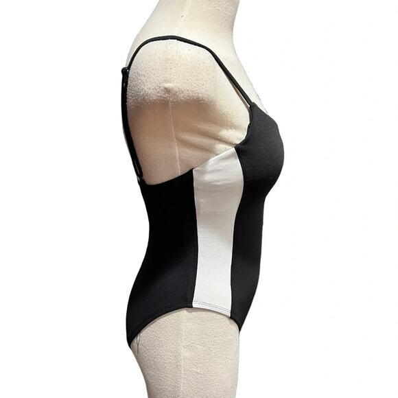 WILO The Label Black/White Color block  One Piece Swimsuit Size S NWT - Picture 3 of 7